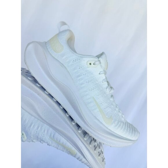 * 10 WOMEN'S NIKE REACTX INFINITY RUN 4 TRIPLE WHITE RUNNING SNEAKERS DR2670-103 - Picture 5 of 9